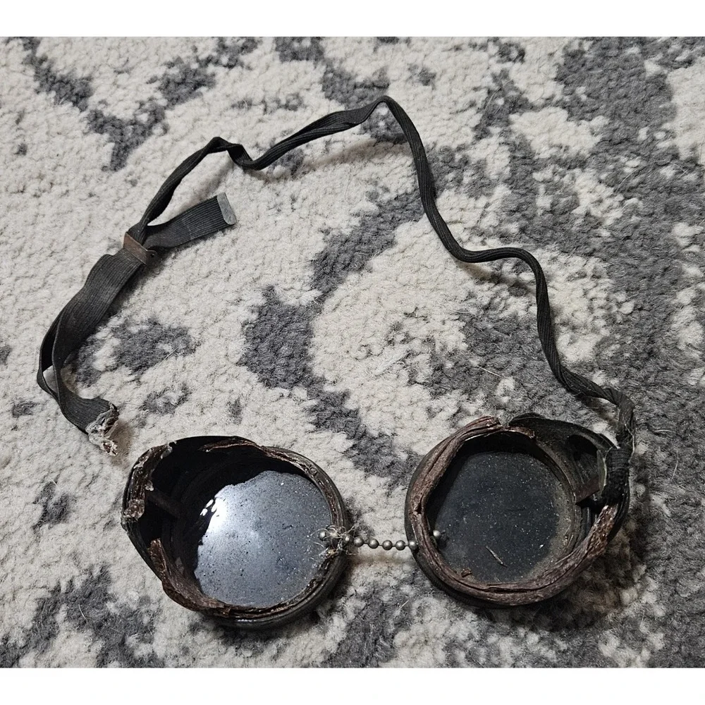Vintage Bakelite Wilson Welding Goggles Steampunk Cosplay As-Is